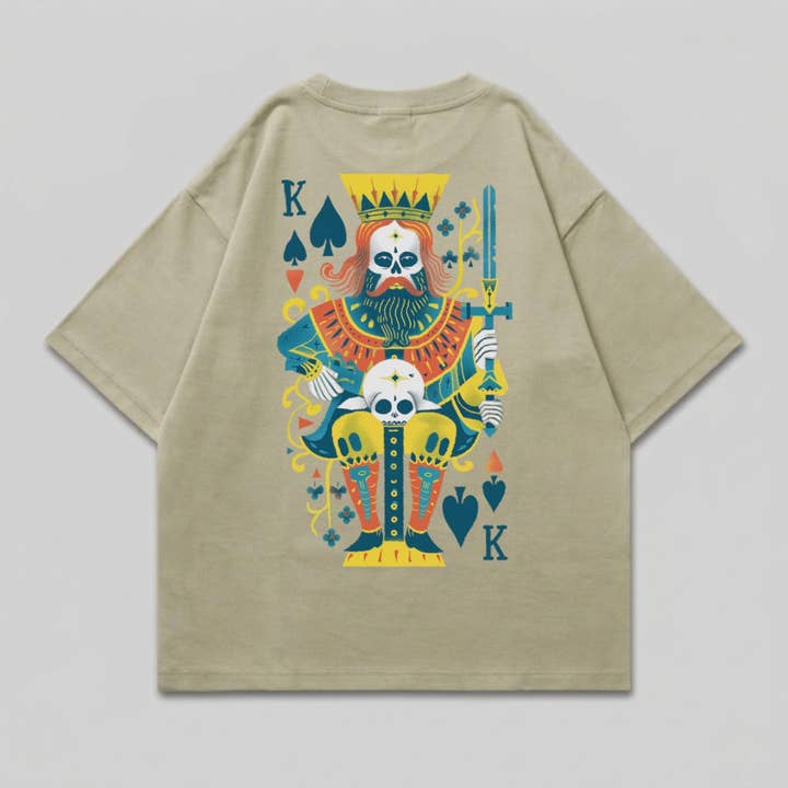 Men's boxy T-shirt rei-morto for wholesale by Mary Cotton Couture