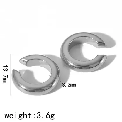 Gooddiy - Wholesale Clip-On Earrings - Plating Stainless Steel 18k Gold Plated Ear Cuffs wholesale0