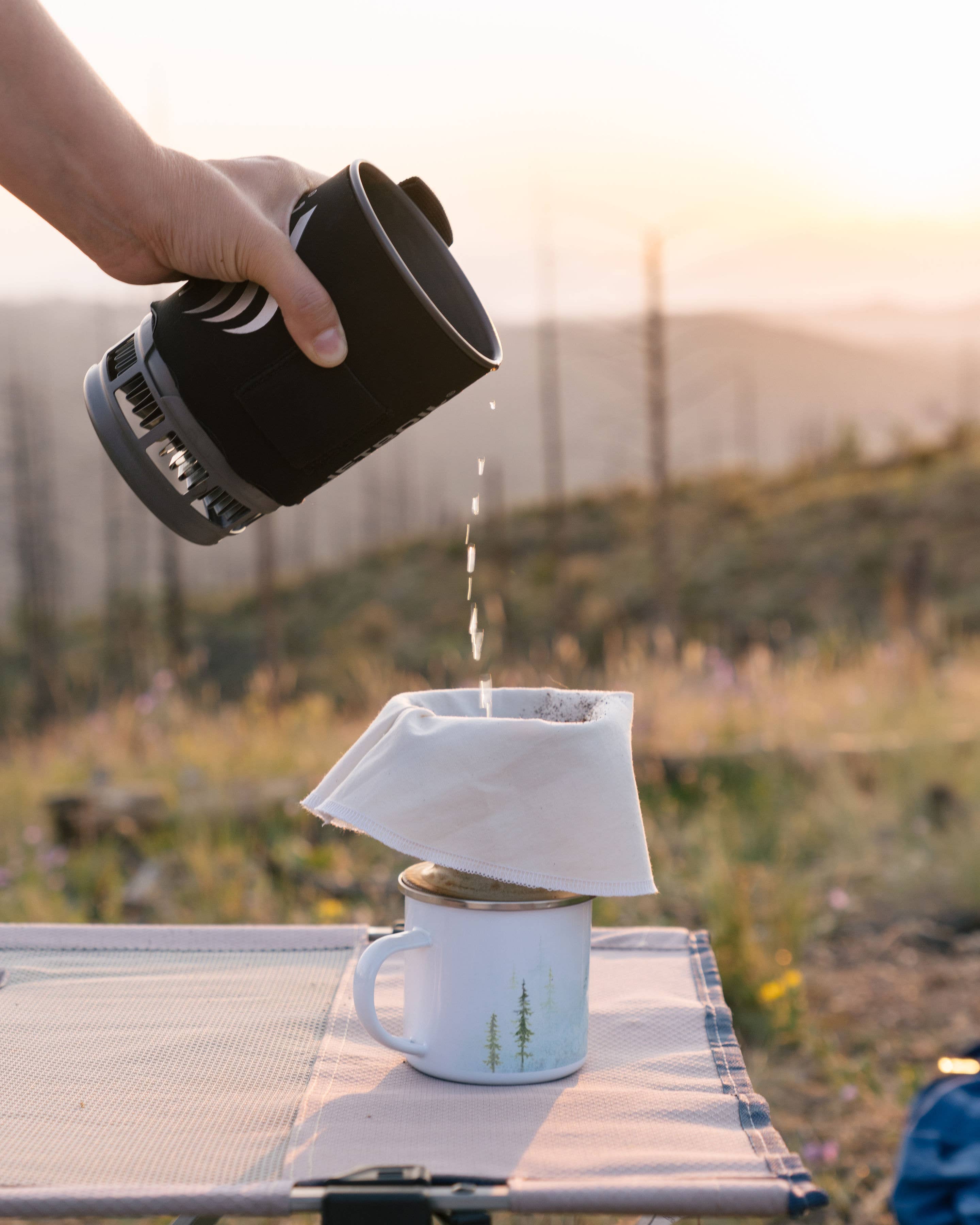 The Conscious Cloth – Engroshandel Kaffefilter – Økologisk bomuld genanvendeligt kaffefilter - hæld over kaffe6