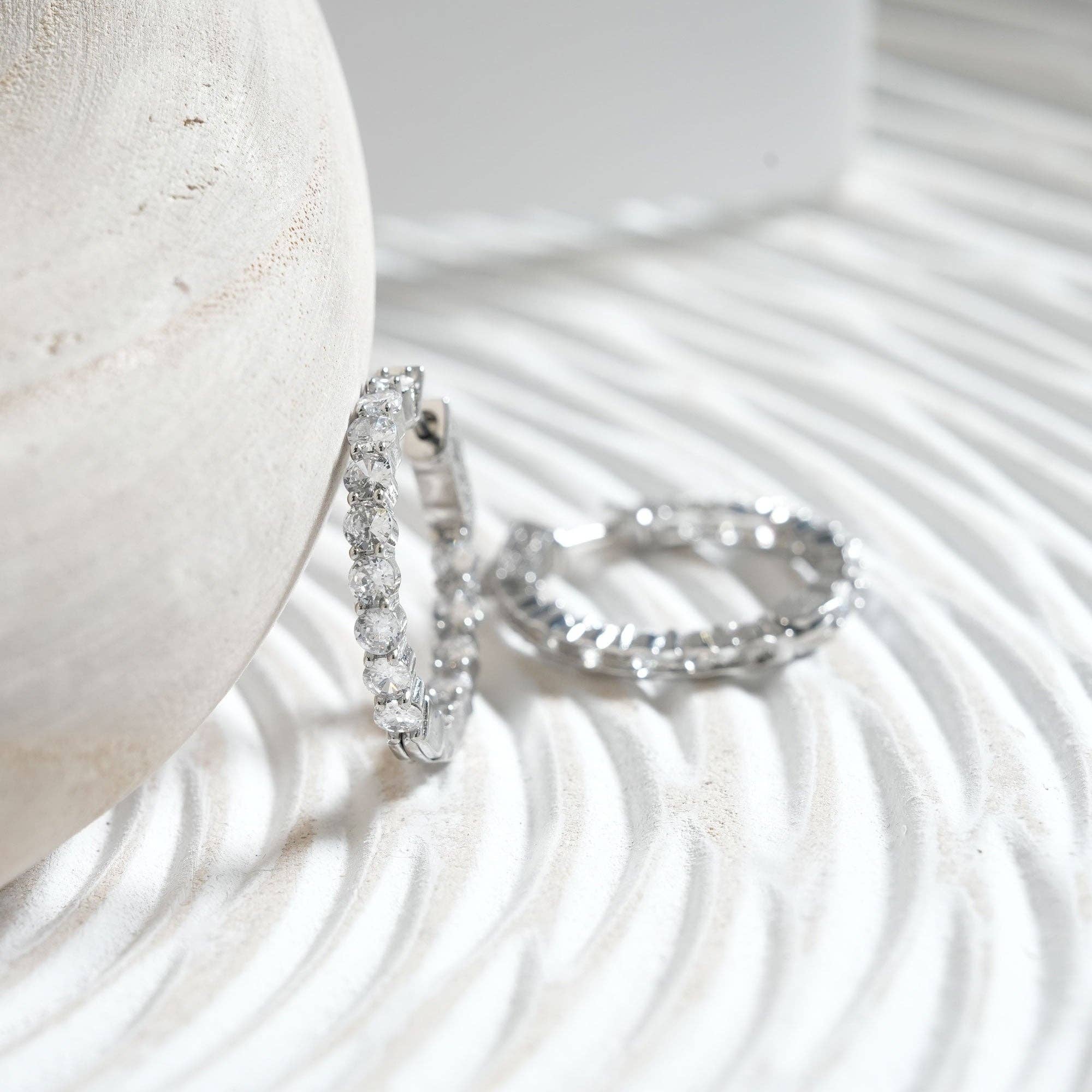 Lenvolee - Wholesale Hoop Earrings - The Double Take Dazzle Hoop1