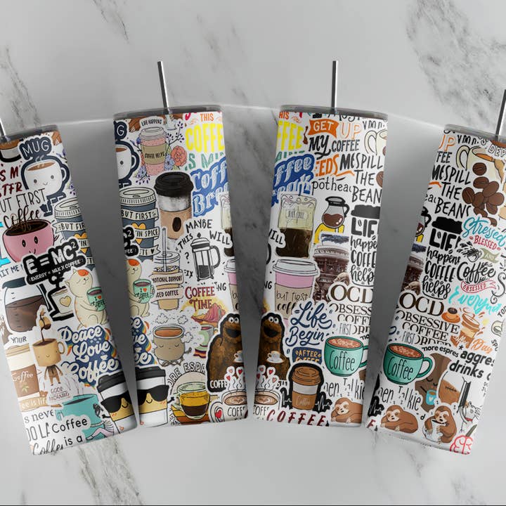 So Peachy Designs - Wholesale Insulated Mug/Tumbler - Coffee Tumbler, Coffee Lover Tumbler, Coffee Cup1