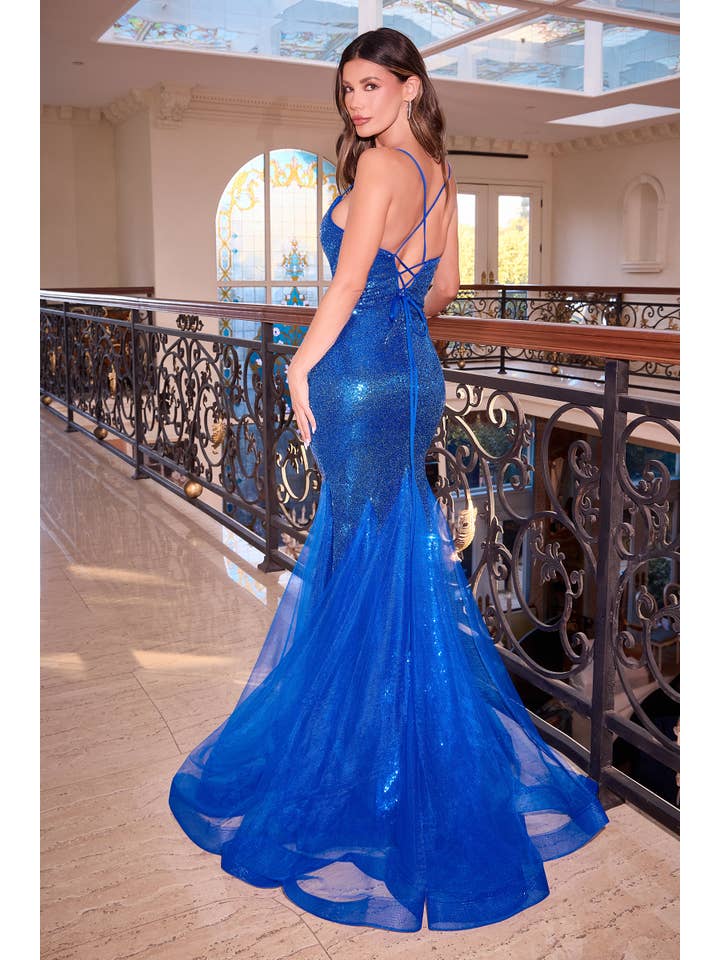 Ladivine by Cinderella Divine - Wholesale Gown - Women's - SEQUIN FITTED GOWN