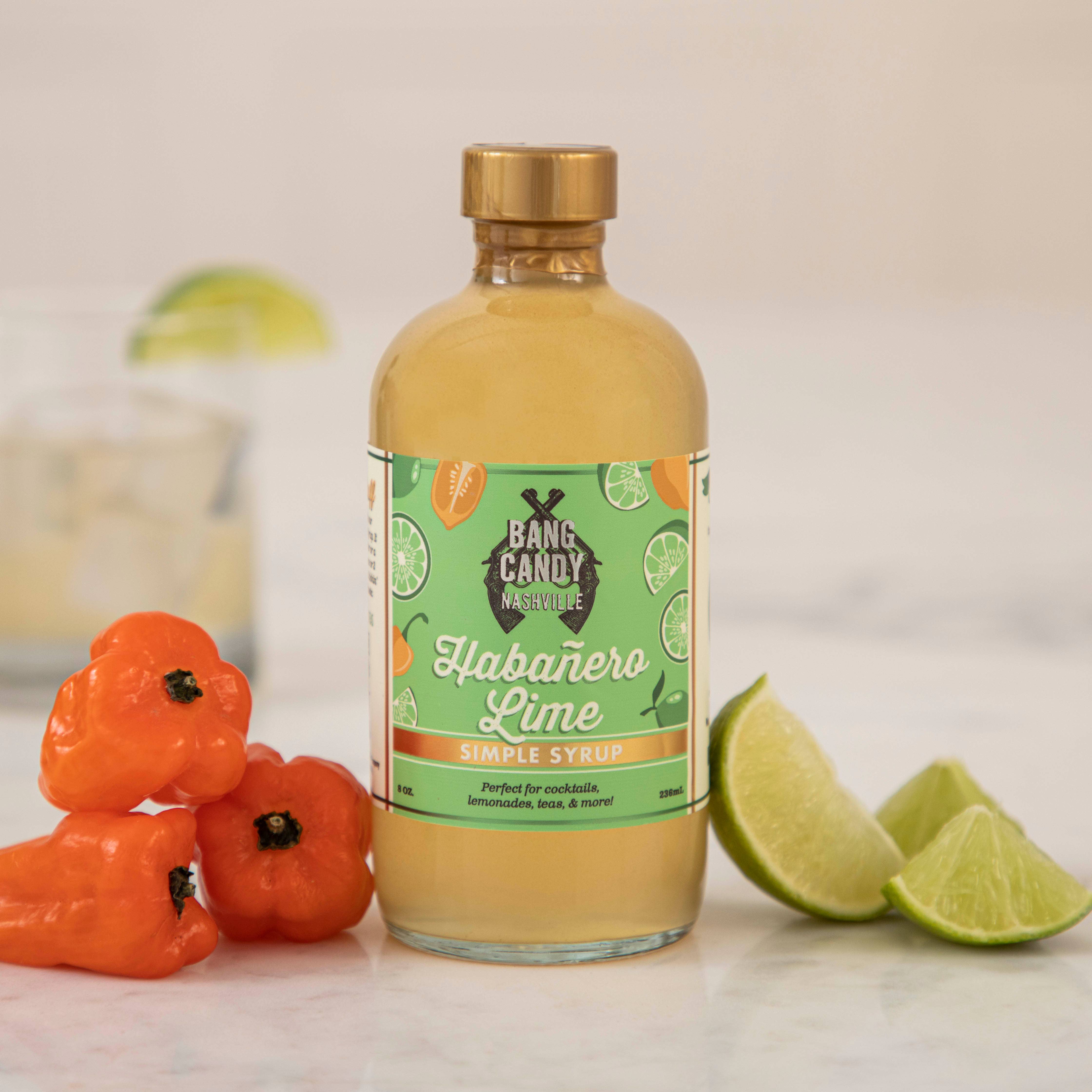 Bang Candy - Wholesale Cocktail Mix/Syrup - Habanero Lime Simple Syrup - 8oz