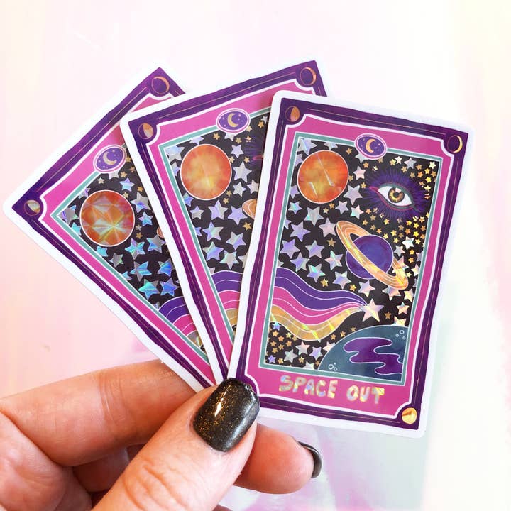 Space Out Prismatic Sticker for wholesale by Mother of the Moon