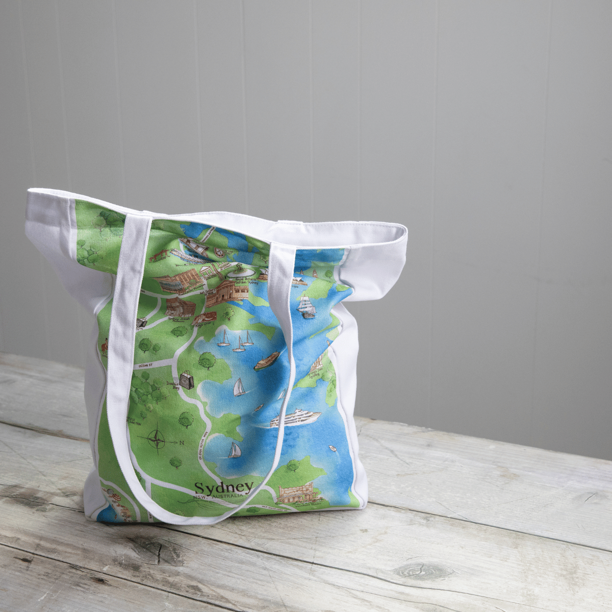 REMOVED BRAND - Wholesale Tote bag – Women's - Tote Bag Sydney Tourist Attractions Map2