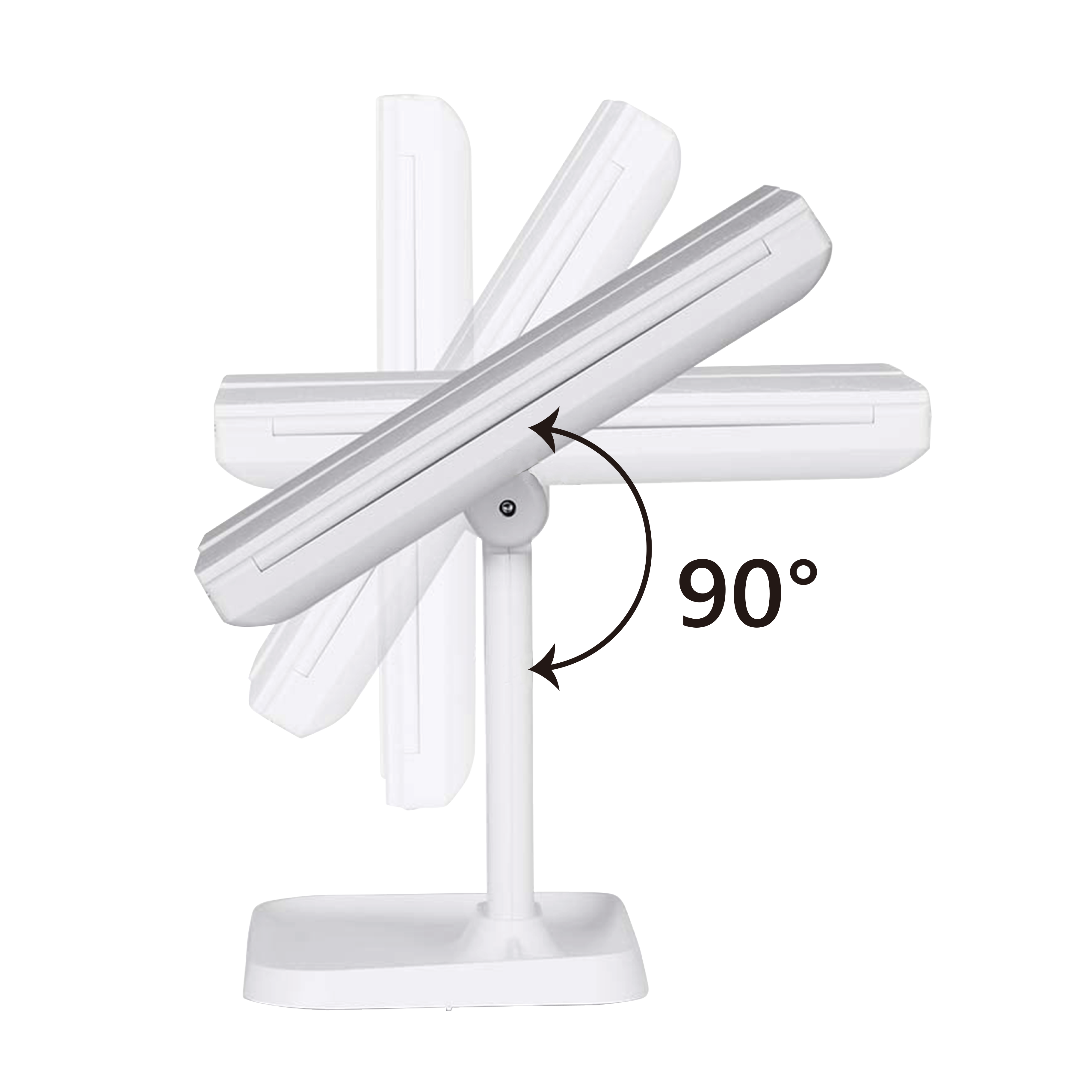 LAX Gadgets - Wholesale Vanity Mirror - Triple Vanity Mirror with Lights - White3