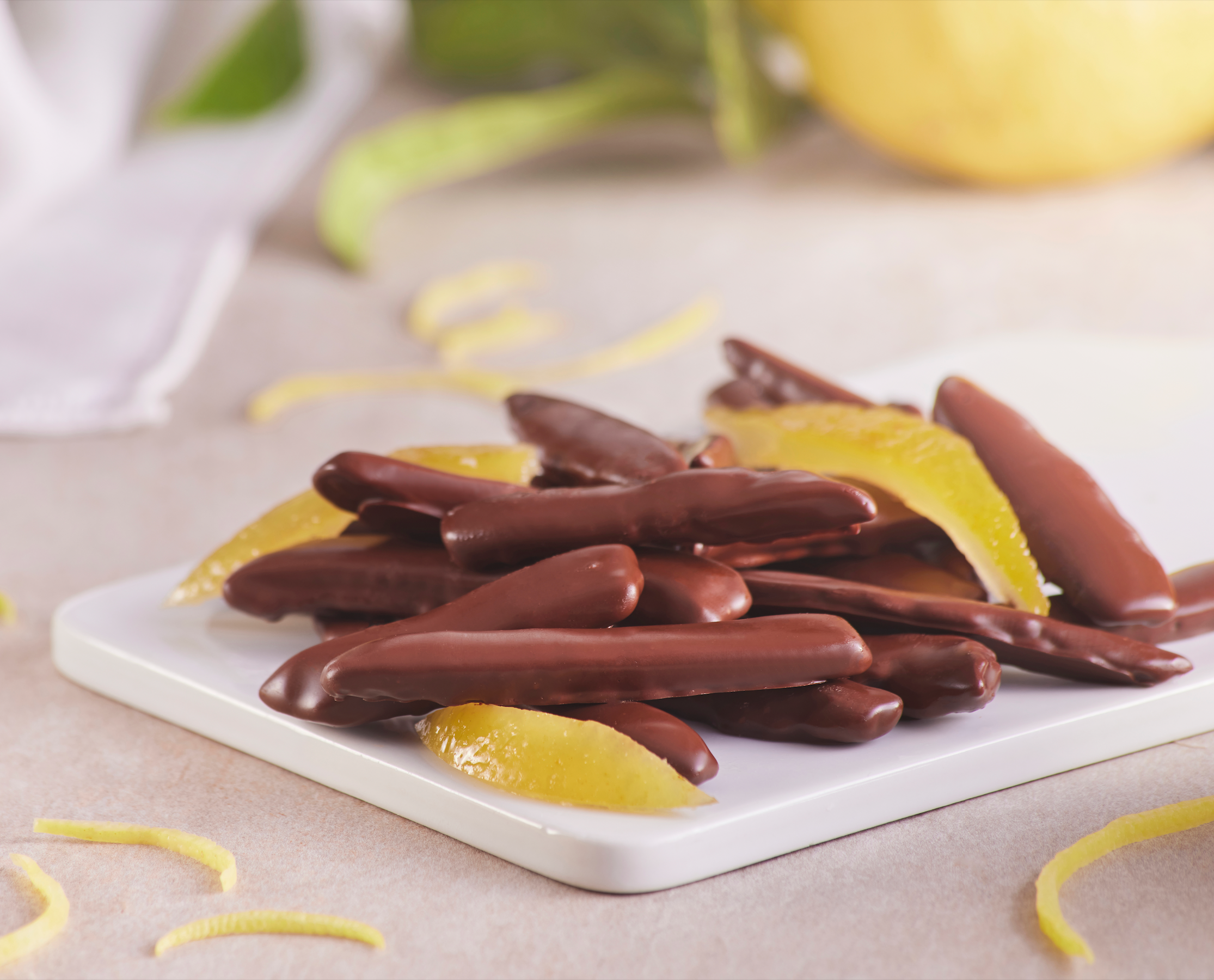 Cioccolato Lavoratti 1938 - Vente Friandises enrobées de chocolat - Écorces de citron enrobées de chocolat noir 60g3