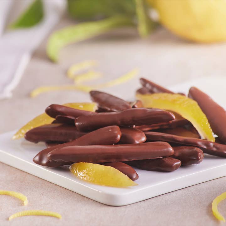 Cioccolato Lavoratti 1938 - Wholesale Chocolate-covered sweets - Lemon peels covered with dark chocolate 60g3