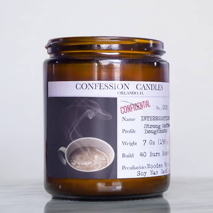 Tarro de vela de interrogación para venta al por mayor de Confession Candles