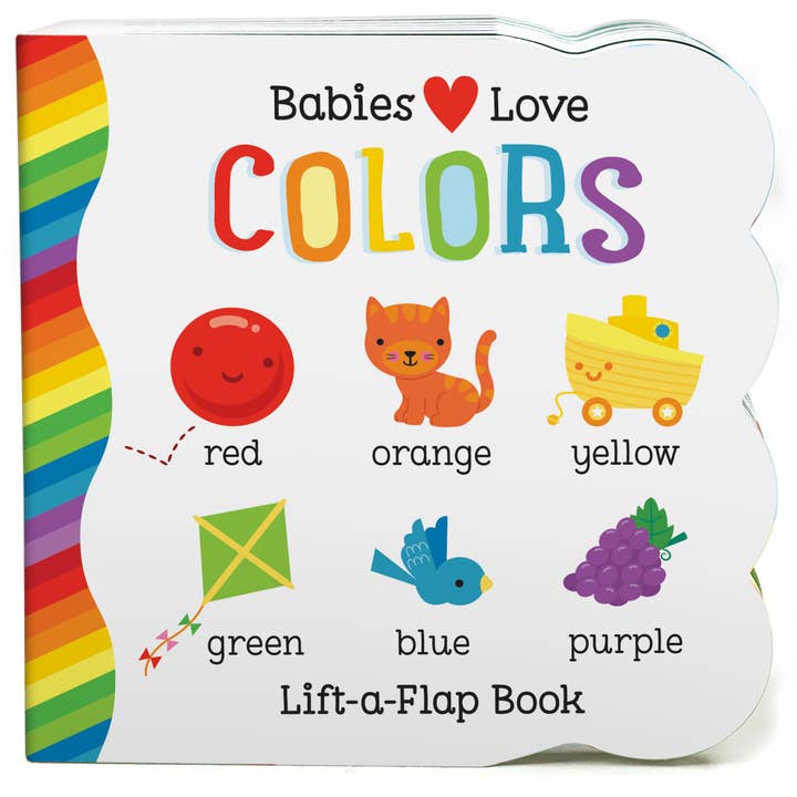 Babies Love Colors Lift-a-Flap Board Book for wholesale by Cottage Door Press