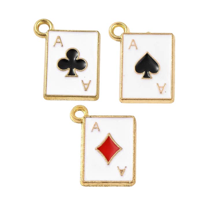 Love, Paige Designs – Großhandel Individueller Charm/Anhänger – Goldlegierung Pokerkarten-Anhänger5