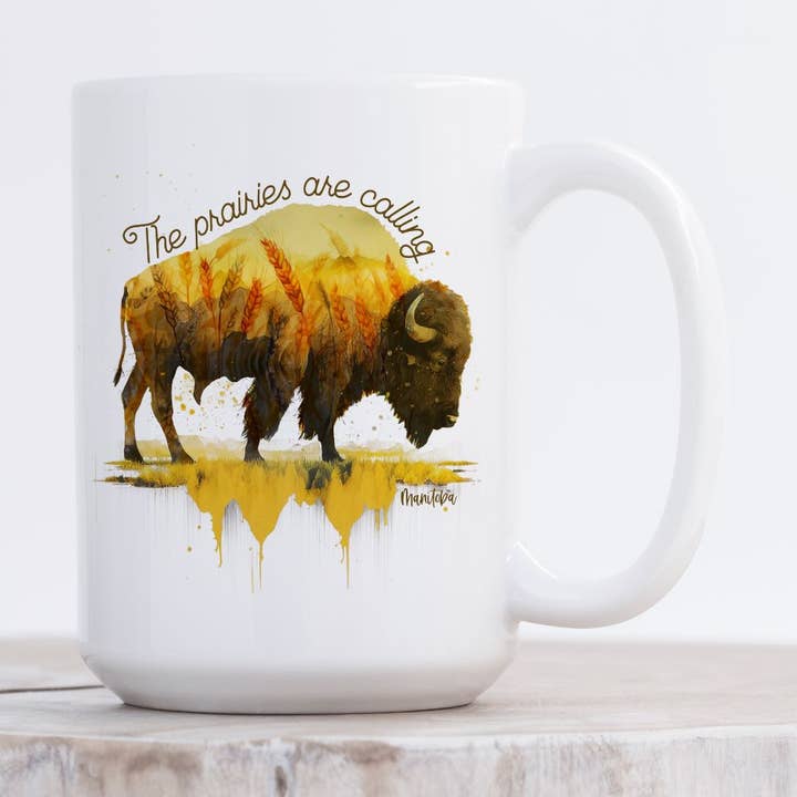 Koffiemok The Prairies Are Calling | Manitoba Mug voor wholesale door DIYxe