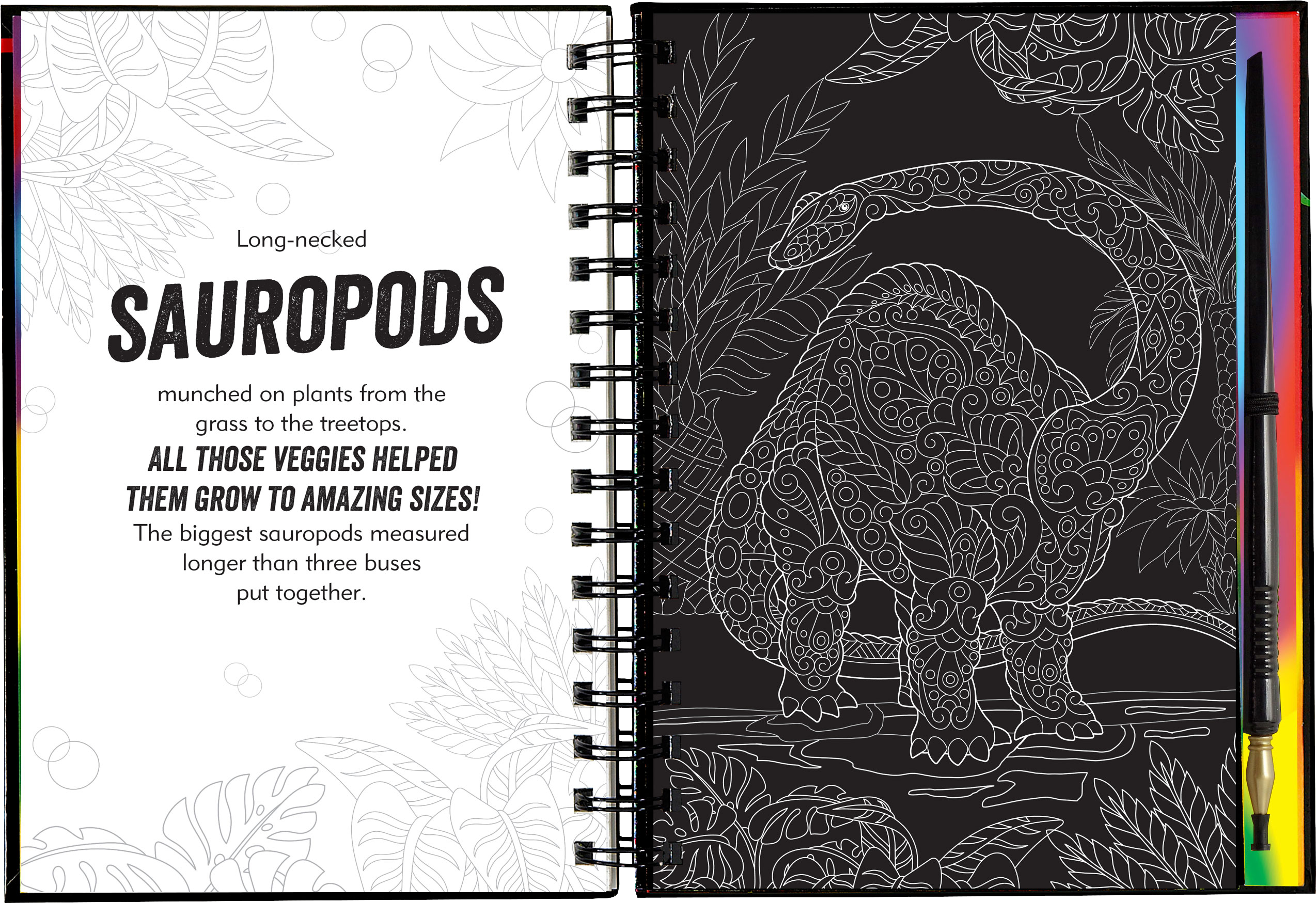Peter Pauper Press - Wholesale Sketchbook/Sketchpad - Extreme! Dinosaurs Scratch and Sketch3