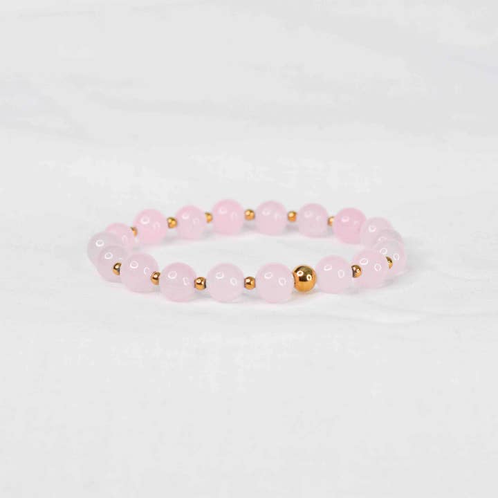 Lori Armband Rosenkvarts 8mm för wholesale av BODHI OM ART