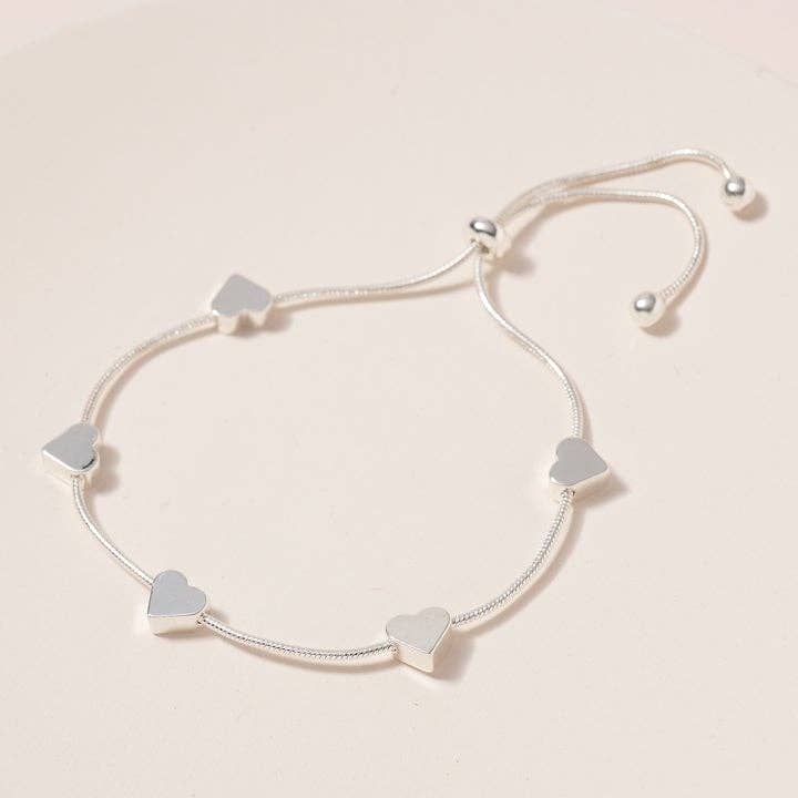 StarryNYC - Wholesale Charm/Dangle Bracelet - Heart Brass Charm Personalized Pull Tie Bracelet