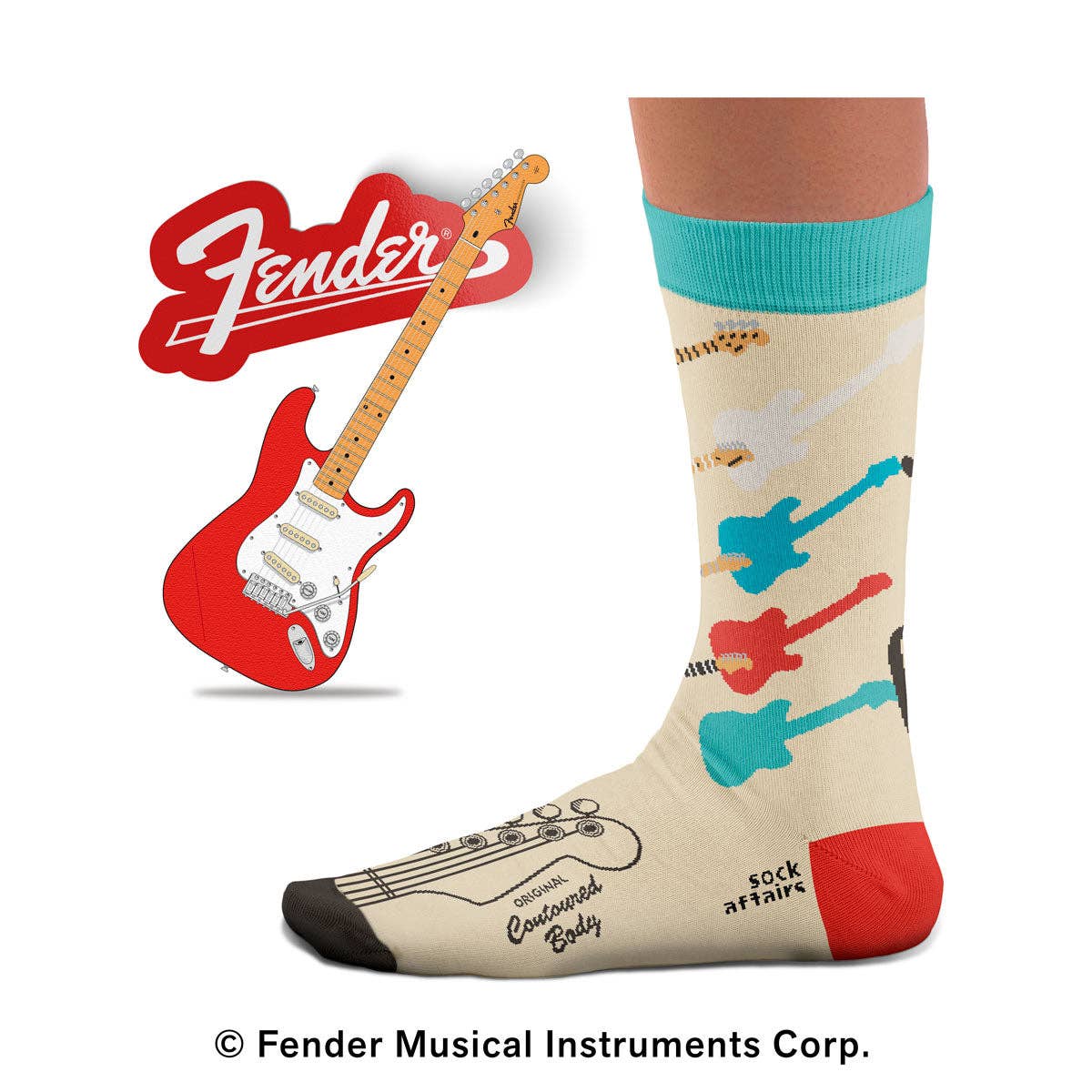 Sock Affairs - Wholesale Socks - Unisex - Fender Guitars Socks1