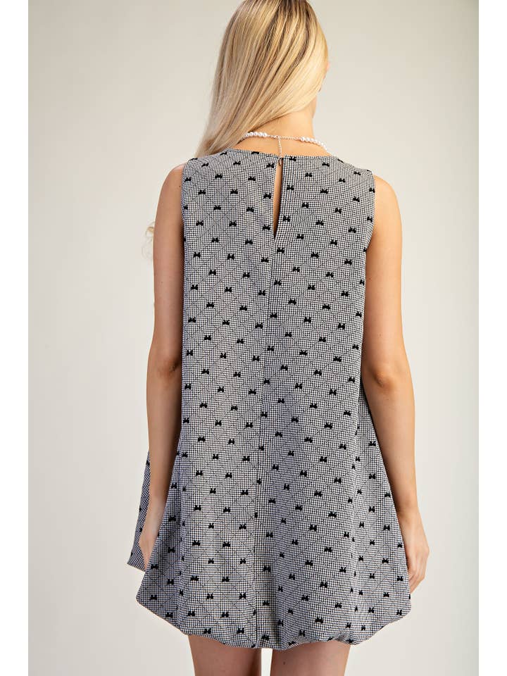 Glam - Wholesale Dress - Women's - Round Neck Bubble Mini Dress16