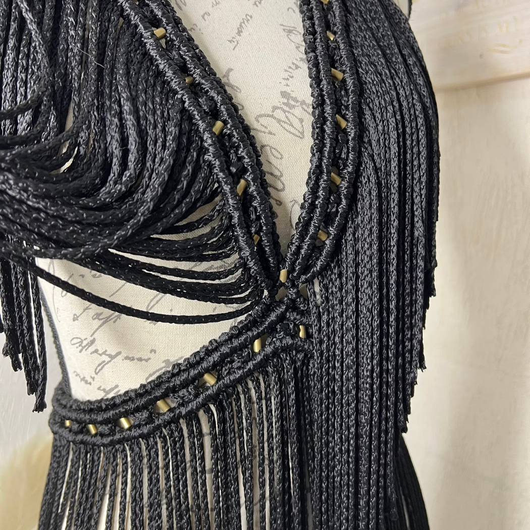 Entre Dos Tierras .Boutique - Wholesale Dress - Maternity - Bacalar Handmade Macrame Resort Dress-Beach & Vacation Wear17