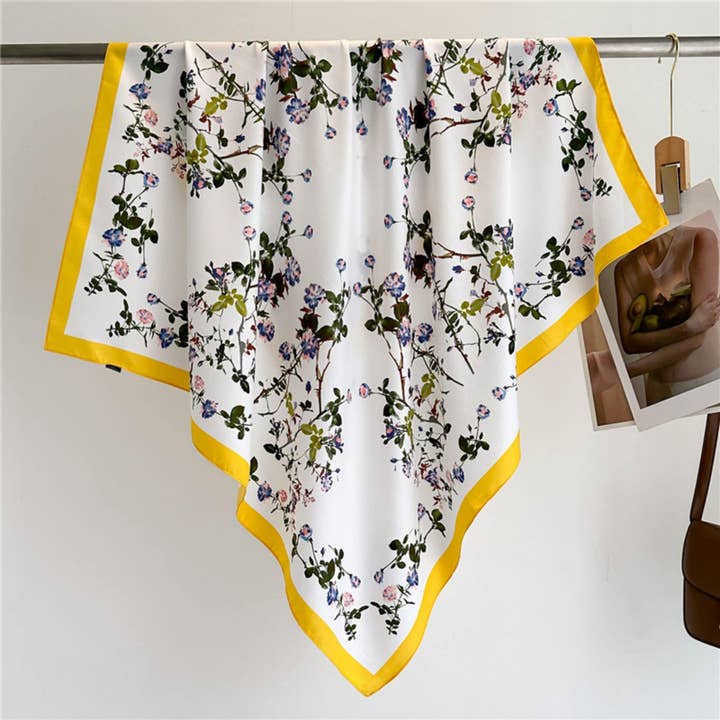 SueSilkHK - Wholesale Scarf – Women's - Oriental Aesthetic Chic Large Satin Scarf | 90x90cm Bandana | Twill Satin Shawl | Perfect Gift for Her, Mother's Day1