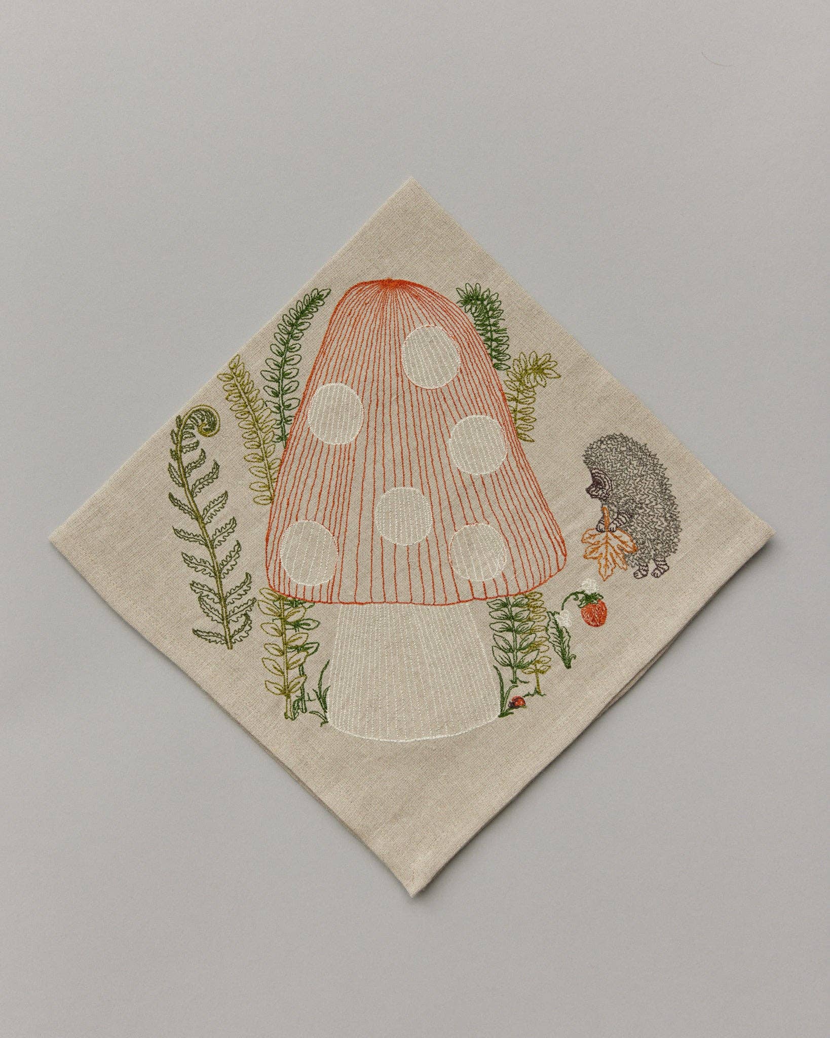 Coral & Tusk - Wholesale Dinner & Cloth Napkin - Mushroom Forest Dinner Napkin0