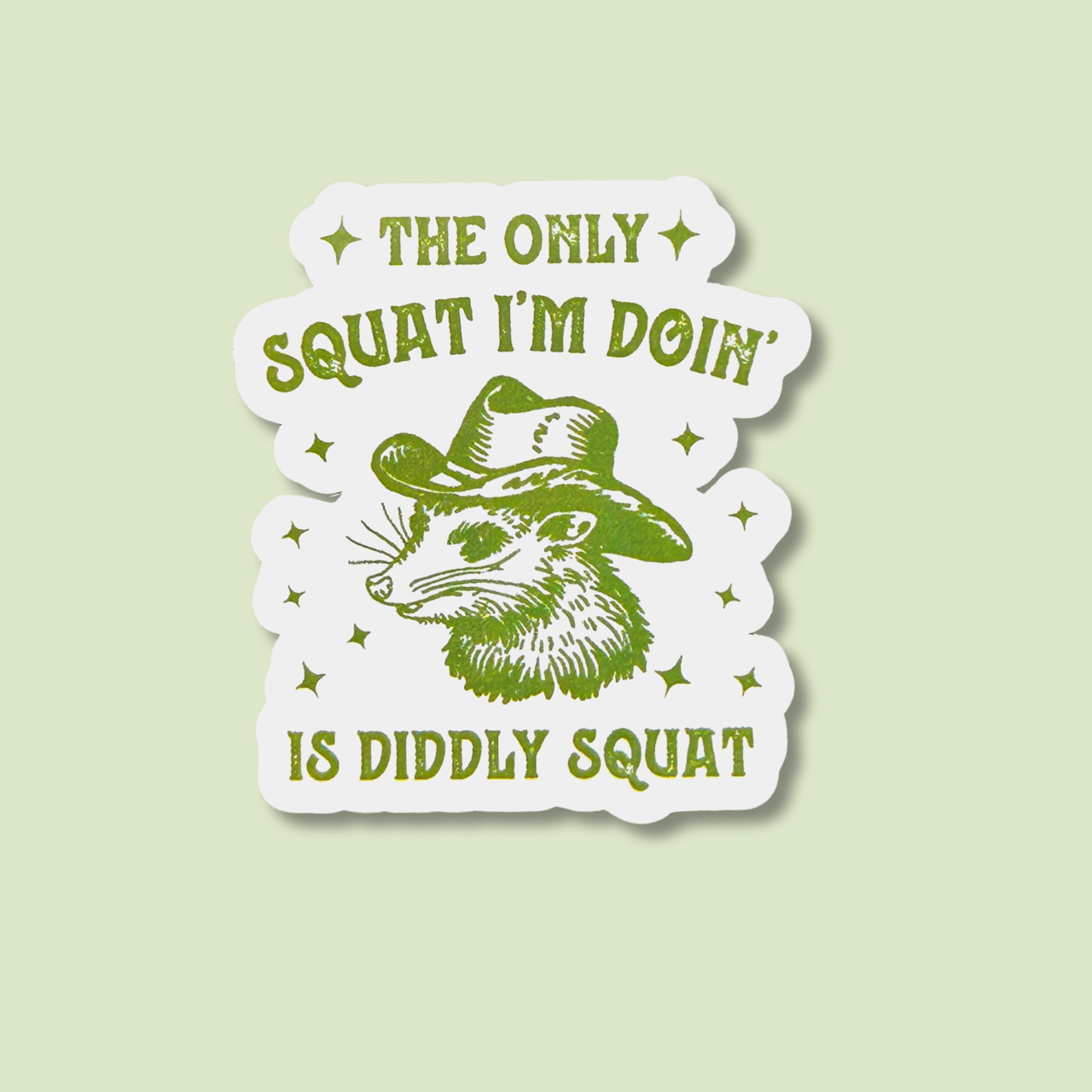 dkhandmade - Wholesale Sticker - THE ONLY SQUAT Sticker  2