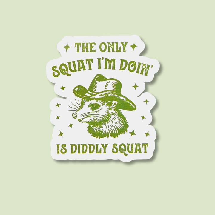 dkhandmade - Wholesale Sticker - THE ONLY SQUAT Sticker 2