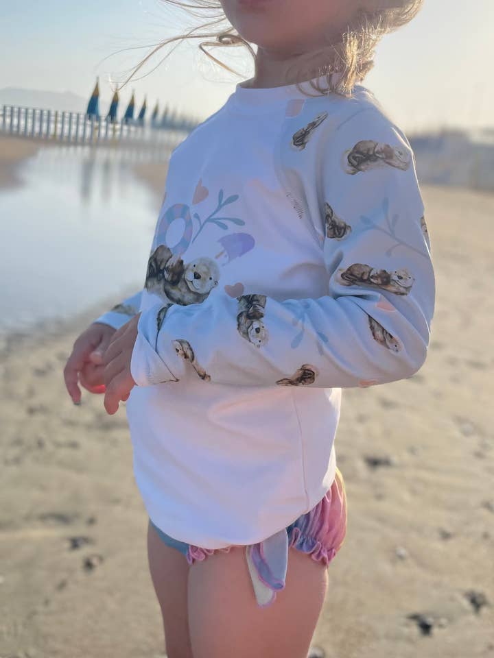 Kids' Long Sleeve UV Swim T-Shirt für den Großhandel von MiniDei