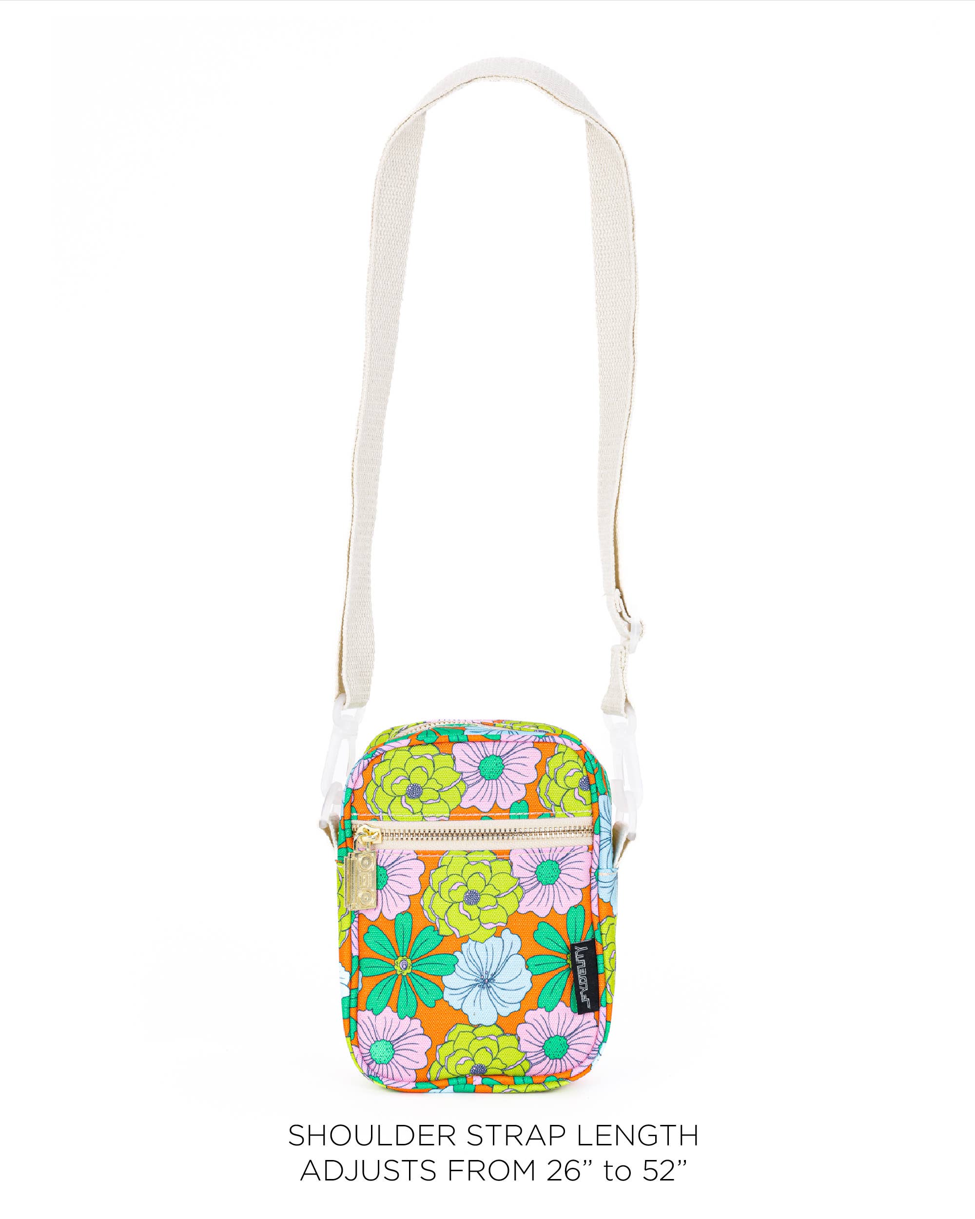 Fydelity - Wholesale Crossbody Bag - Women's - 88618: Mini Brick Bag | Recycled RPET | Floral Orange6