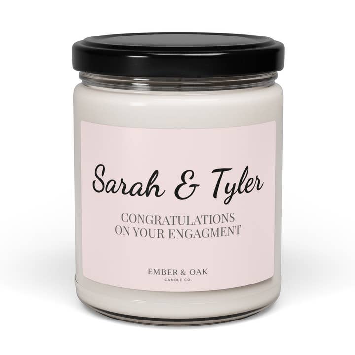 Engagement Gift, Engagement Candle, Personalized Gift, Engagement Party, Bride to Be Gift, Couples Gift, Custom Engagement, Gift Box for wholesale by Blue & Willow