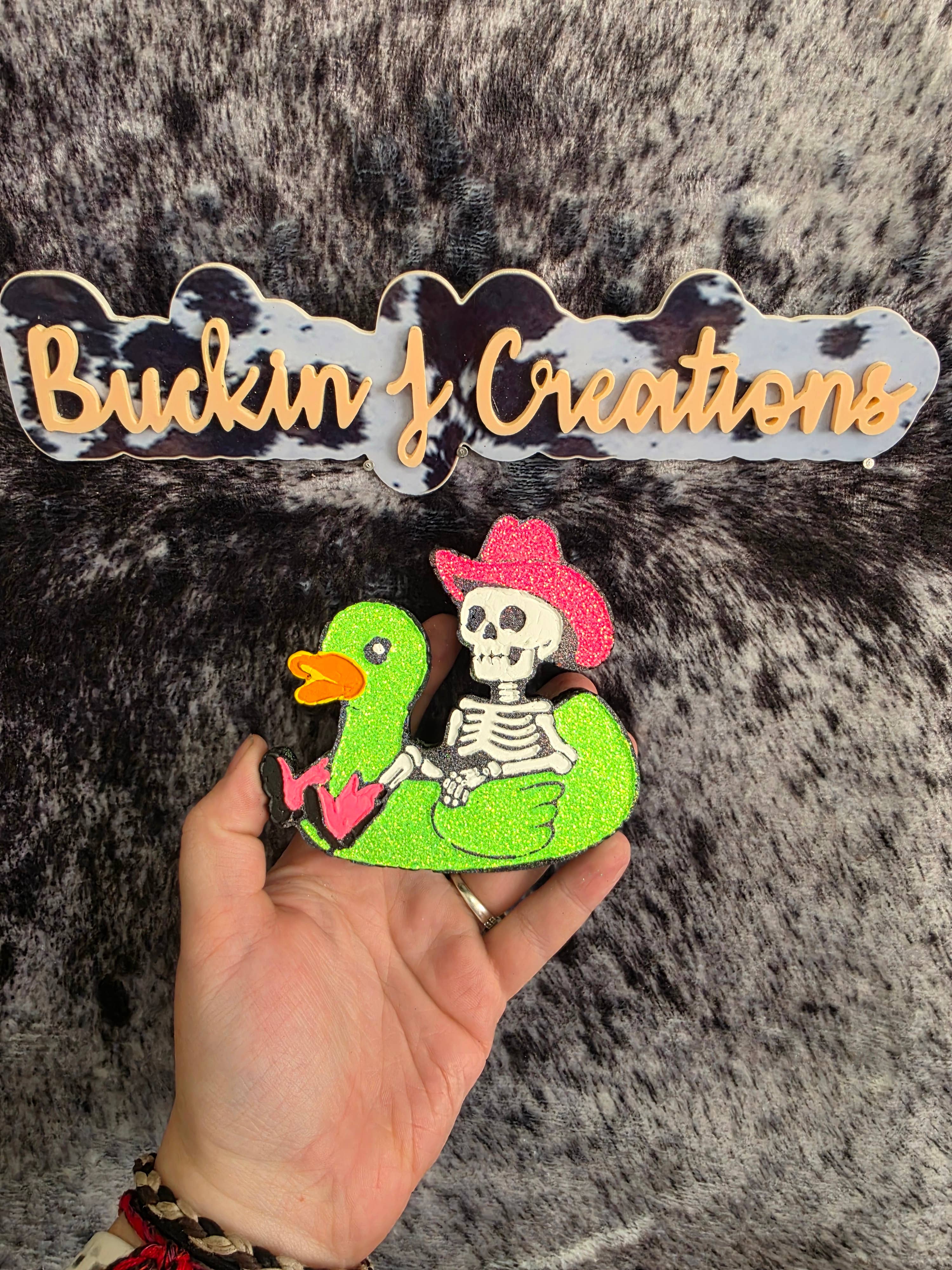 Buckin J Creations - Wholesale Car Freshener - Unisex - Rubber Ducky Skelly Car Air Freshener1