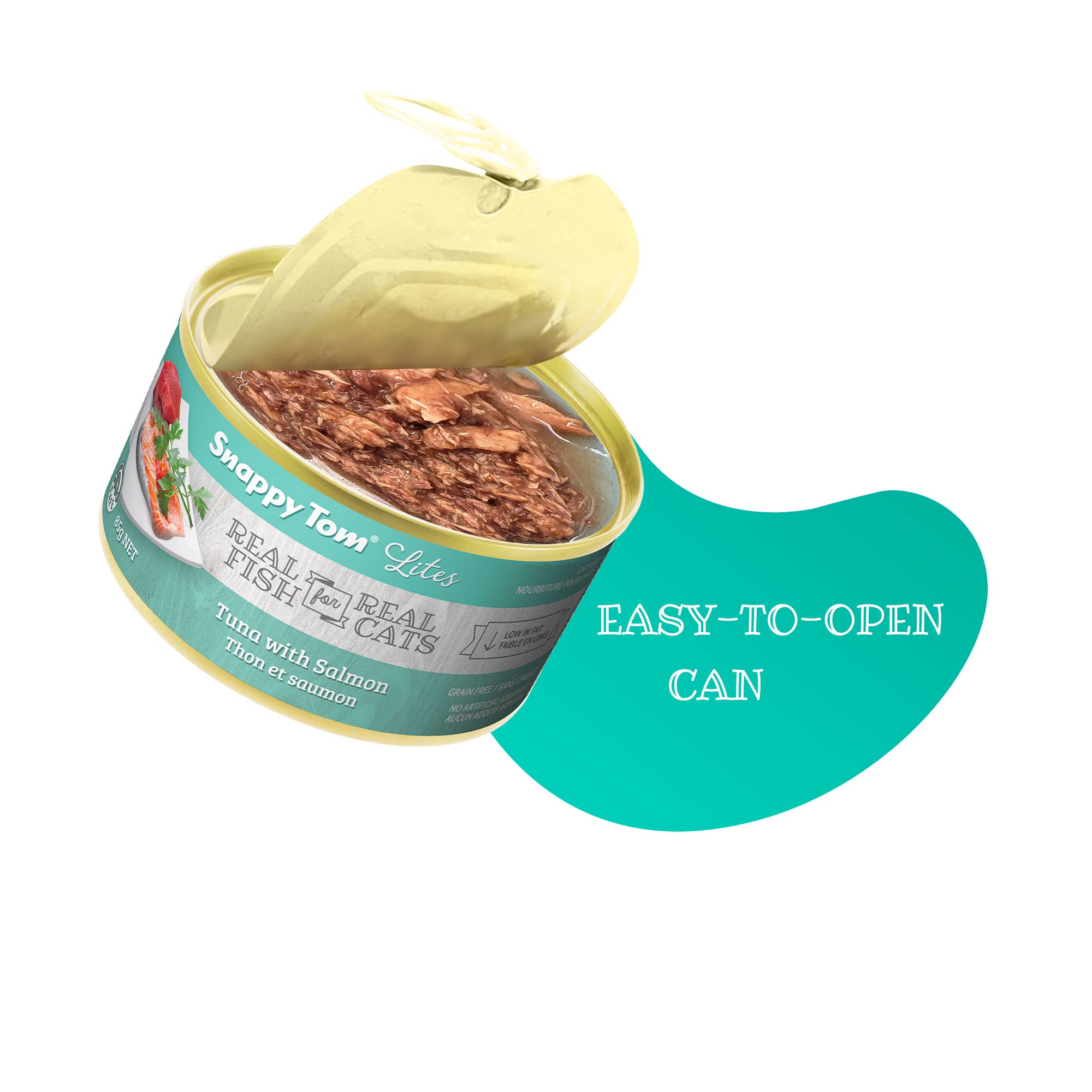 Snappy Tom Pet Supply - Wholesale Pet Food - Cat - Snappy Tom Lites® 3oz - Tuna with Salmon1