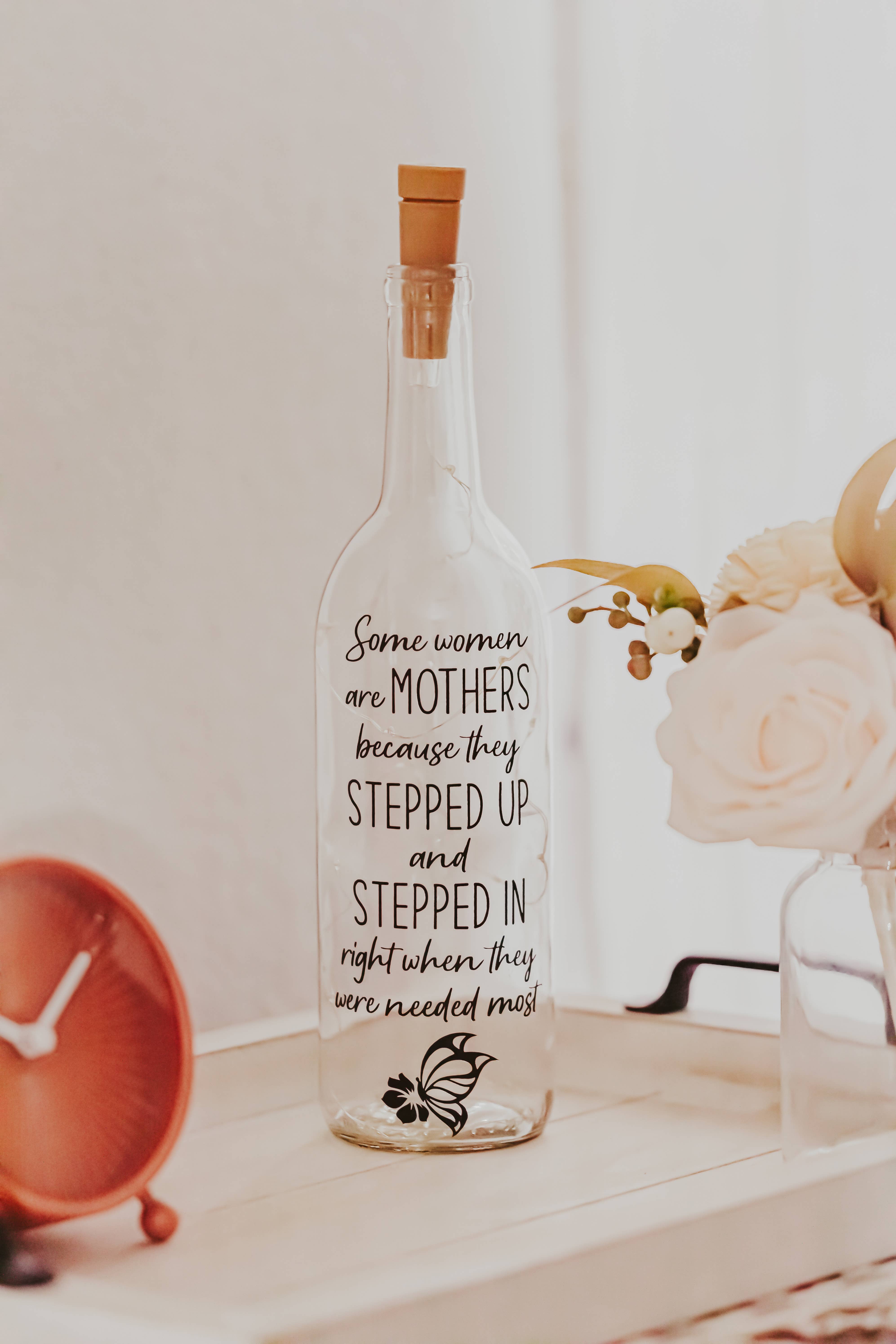 Firefly Home Designs - Wholesale Accent/desk lamp - Mothers Day Gifts, Mothers Day, Spring, Wine Bottle Lamp1