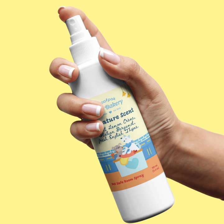 Woofpak Signature Scent (Pet Safe Room Spray) for wholesale by Woofpak Dog Bakery