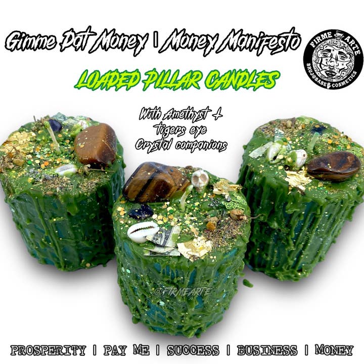 Firme Arte Internet Bodega - Vendita all'ingrosso Candele a colonna - Candele a colonna | Candela funzionante delle streghe | Gimme Dat Money