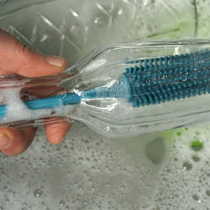 RSVP International - Wholesale Cleaning Brush - Silicone Bottle Brush - Turquoise4