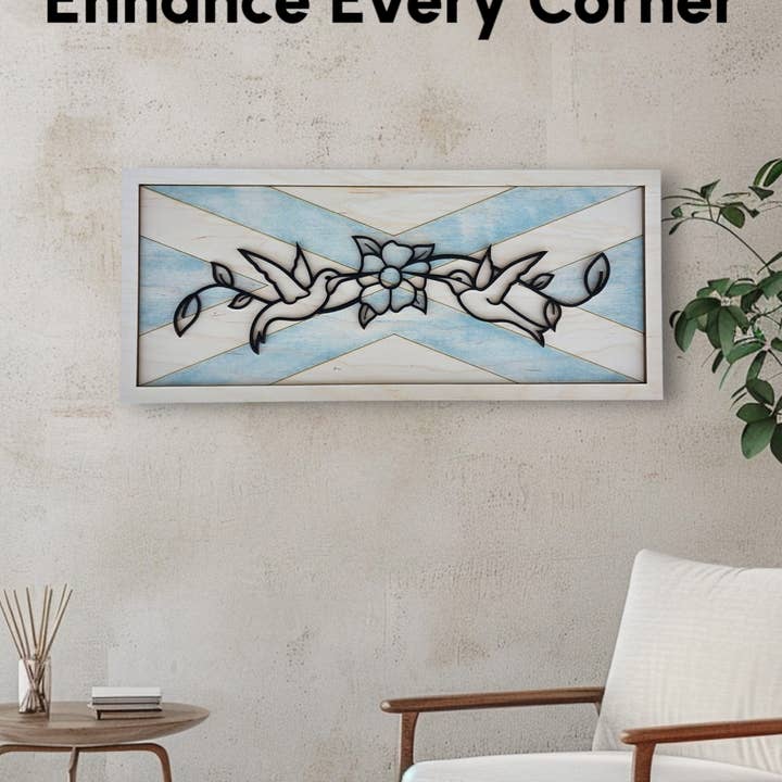 Jorgie Spark - Wholesale Wall Accent - Hummingbird Line Art Wall Decor2