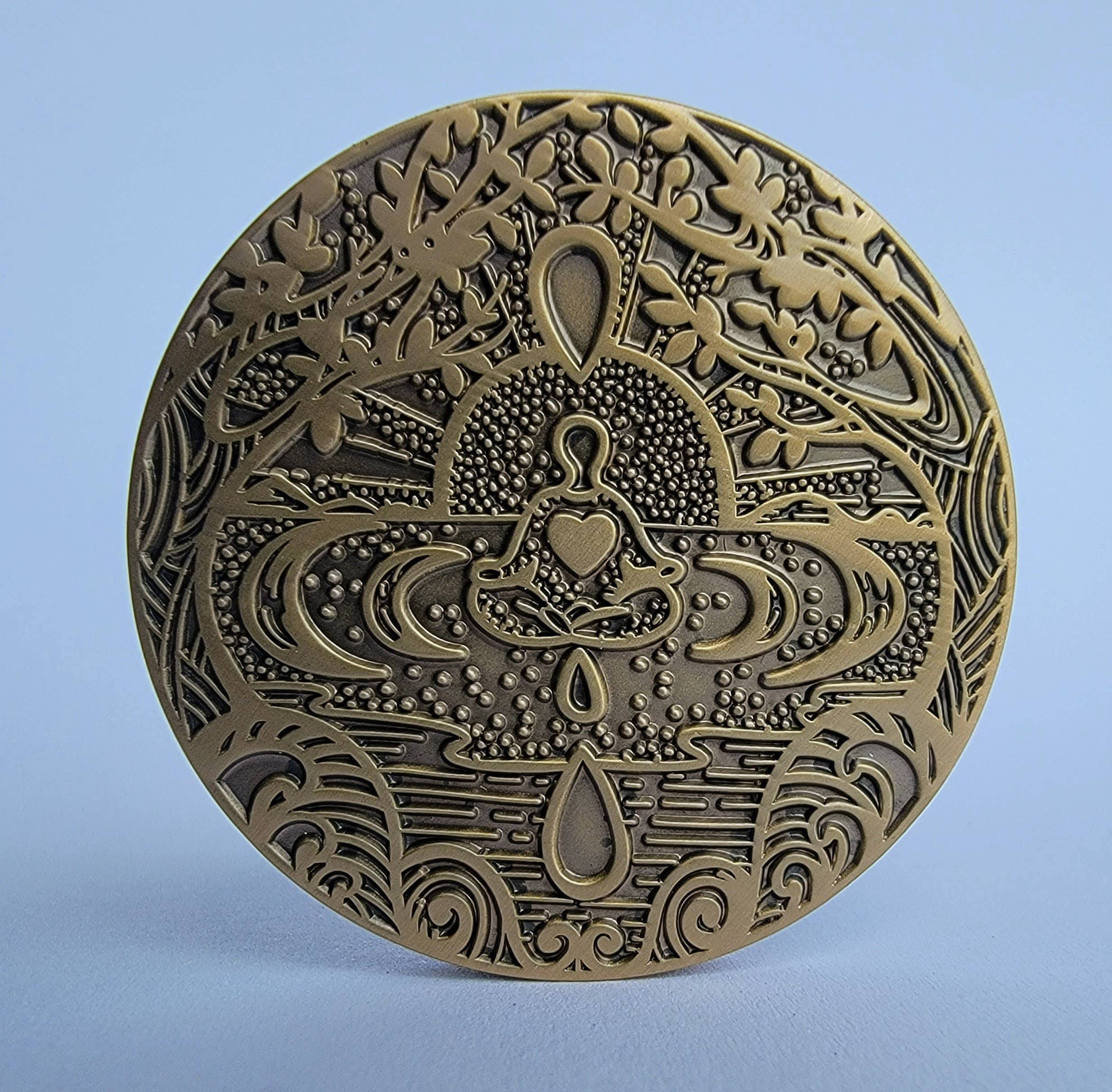 Mantra Medallions - Wholesale Keepsake Coin/Token - I Am Not Alone Mantra Medallion - Anti Anxiety, Mindfulness, Sobriety1