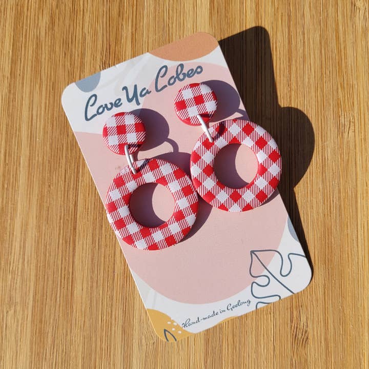 Love Ya Lobes - Wholesale Dangle earrings - Chelsea Gingham16