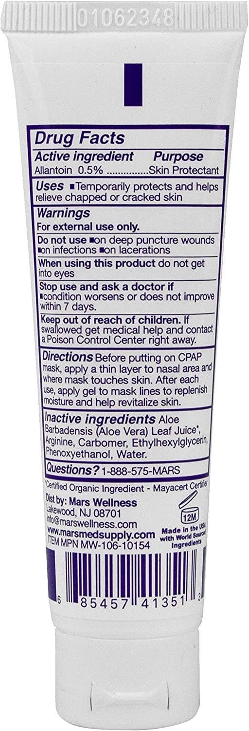 Mars Wellness - Vente Masque pour le visage - Mars Wellness Gel Protecteur pour la Peau CPAP – 1 oz4