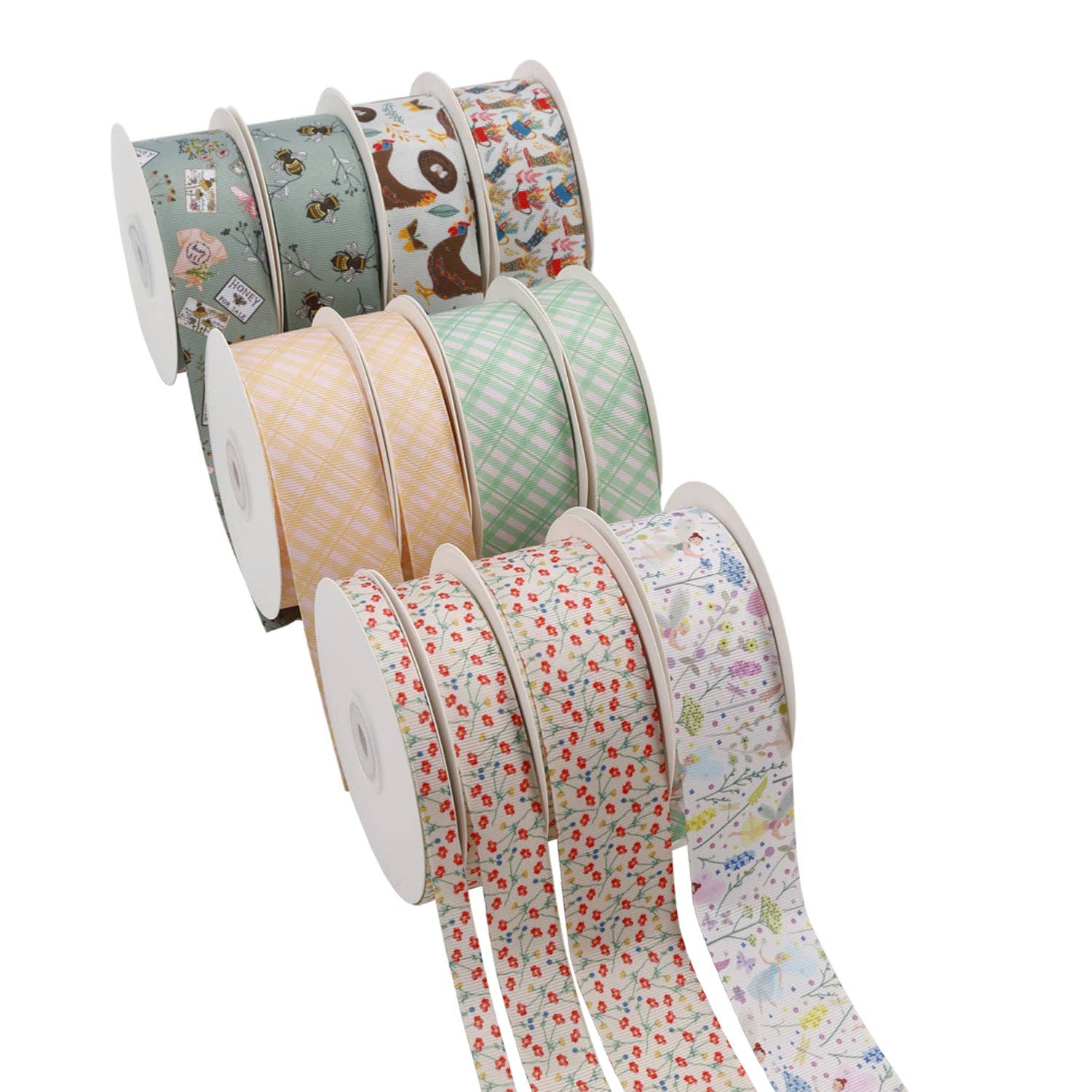 LA Ribbons Wholesale - Wholesale Ribbon - Gift Wrapping - 1 1/2" FAIRY FANTASY GROSGRAIN RIBBON2