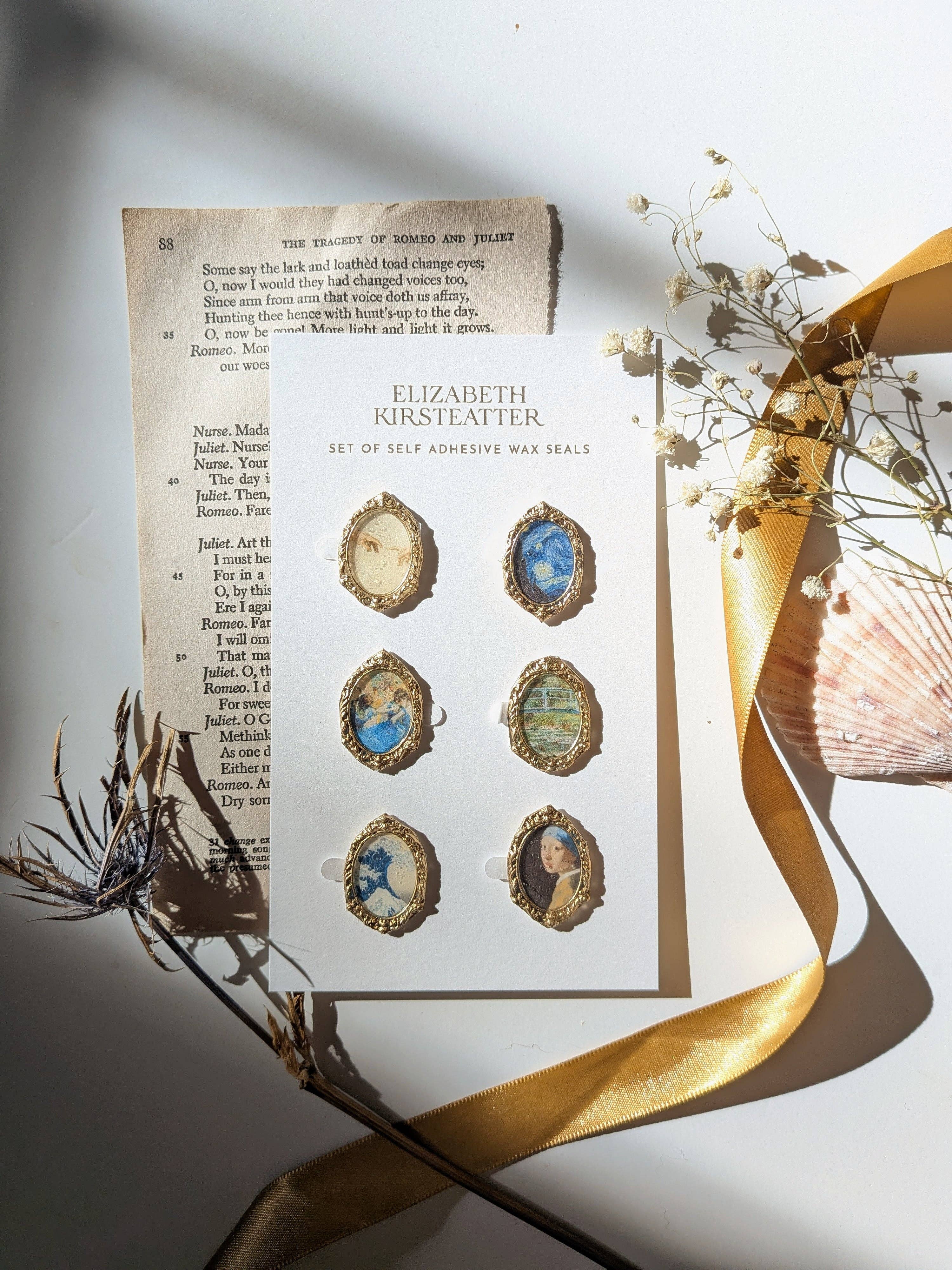 Elizabeth Kirsteatter – Engroshandel Forseglingsvoks – "Mesterværker" Voksseglsæt0