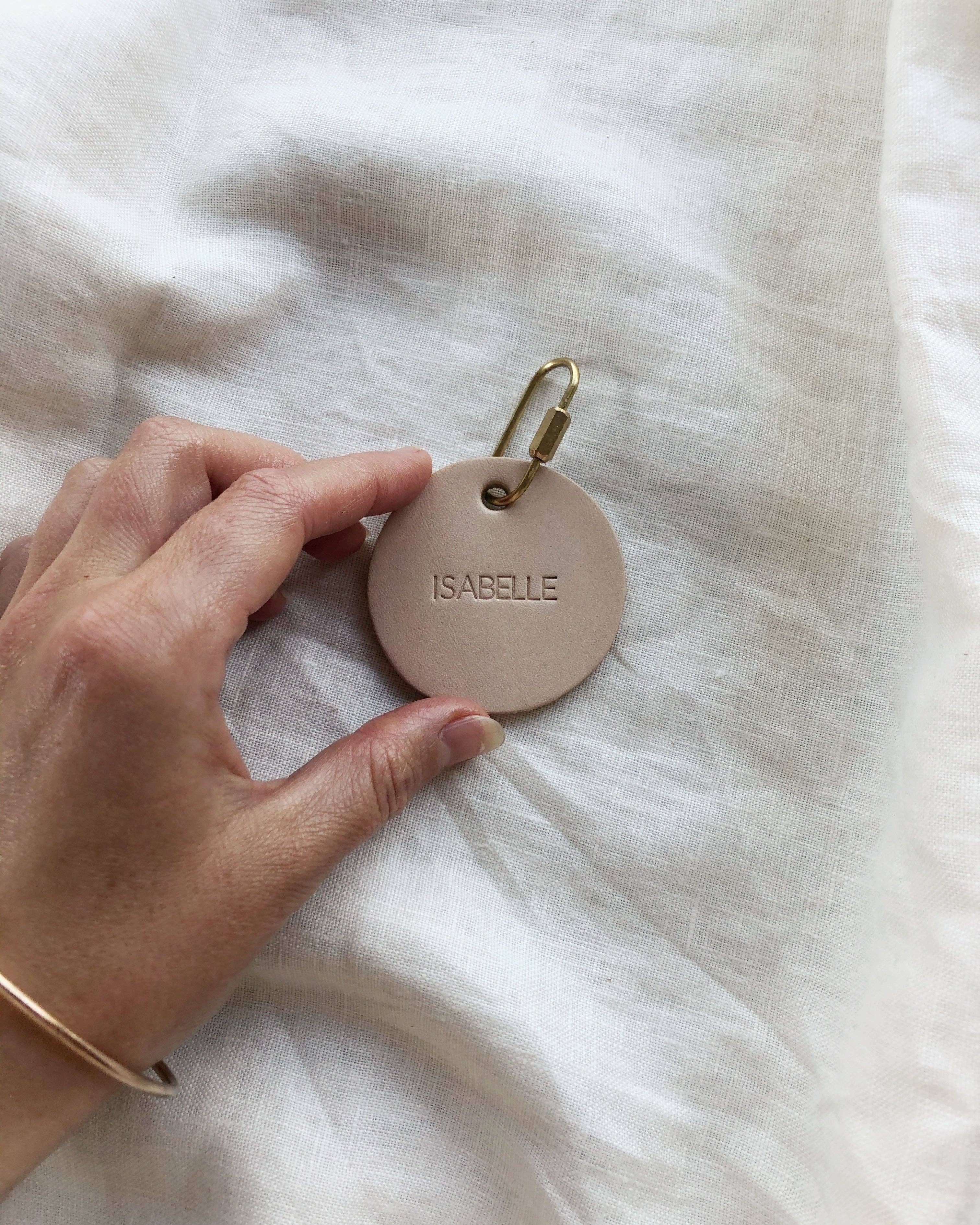 Tamboon Leather Co - Wholesale Keychain - Unisex - Personalised Round Leather Key Tag1