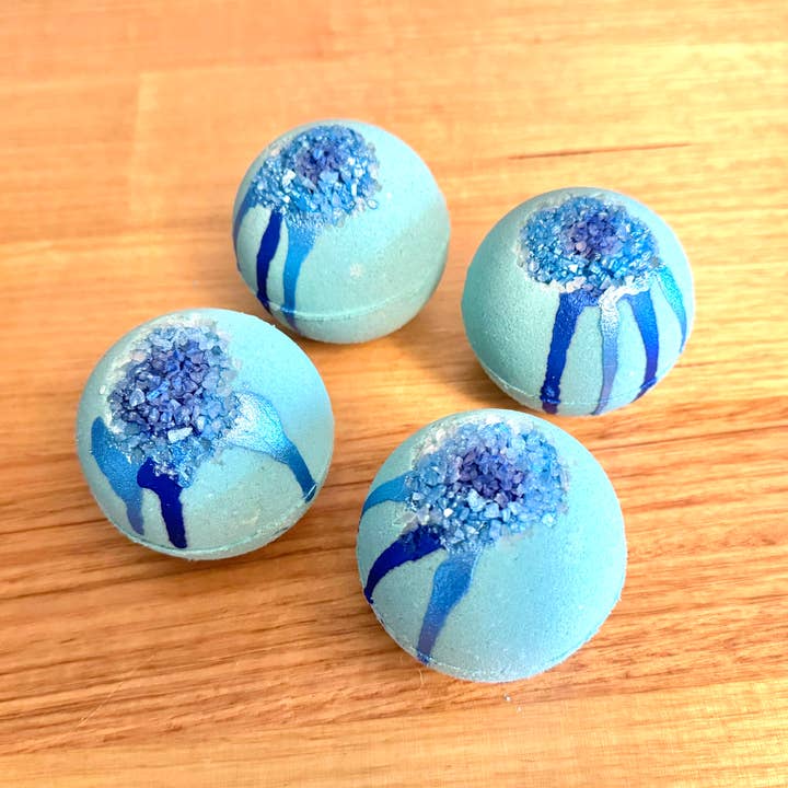 Jungle Waterfall Goat Milk Bath Bomb for wholesale by Suave Soaps