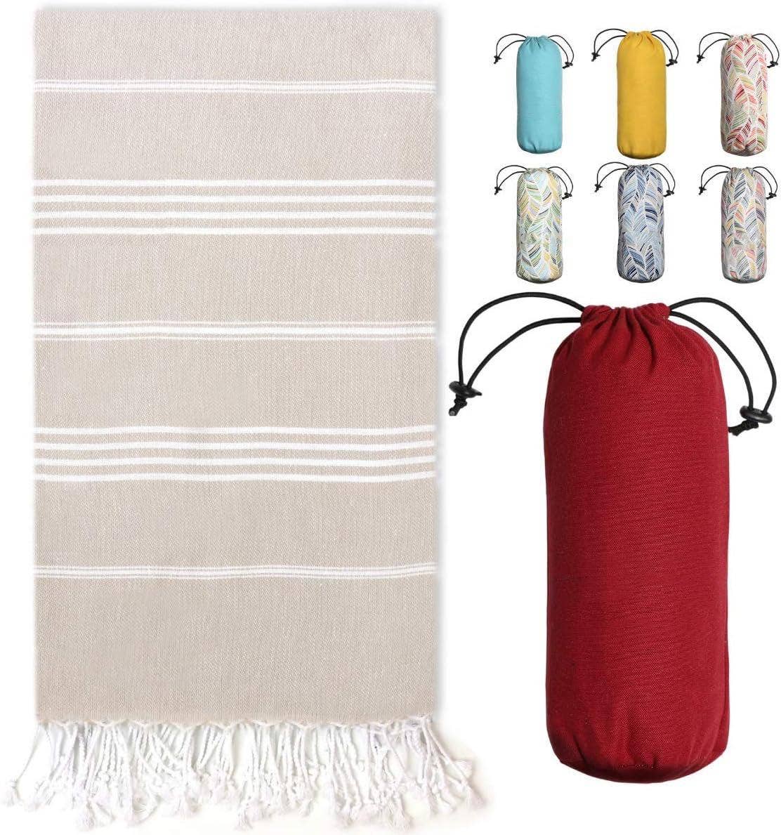Gypsy Soul - Wholesale Beach Towel - Turkish Towel With Travel Pouch - 12 Assortment11