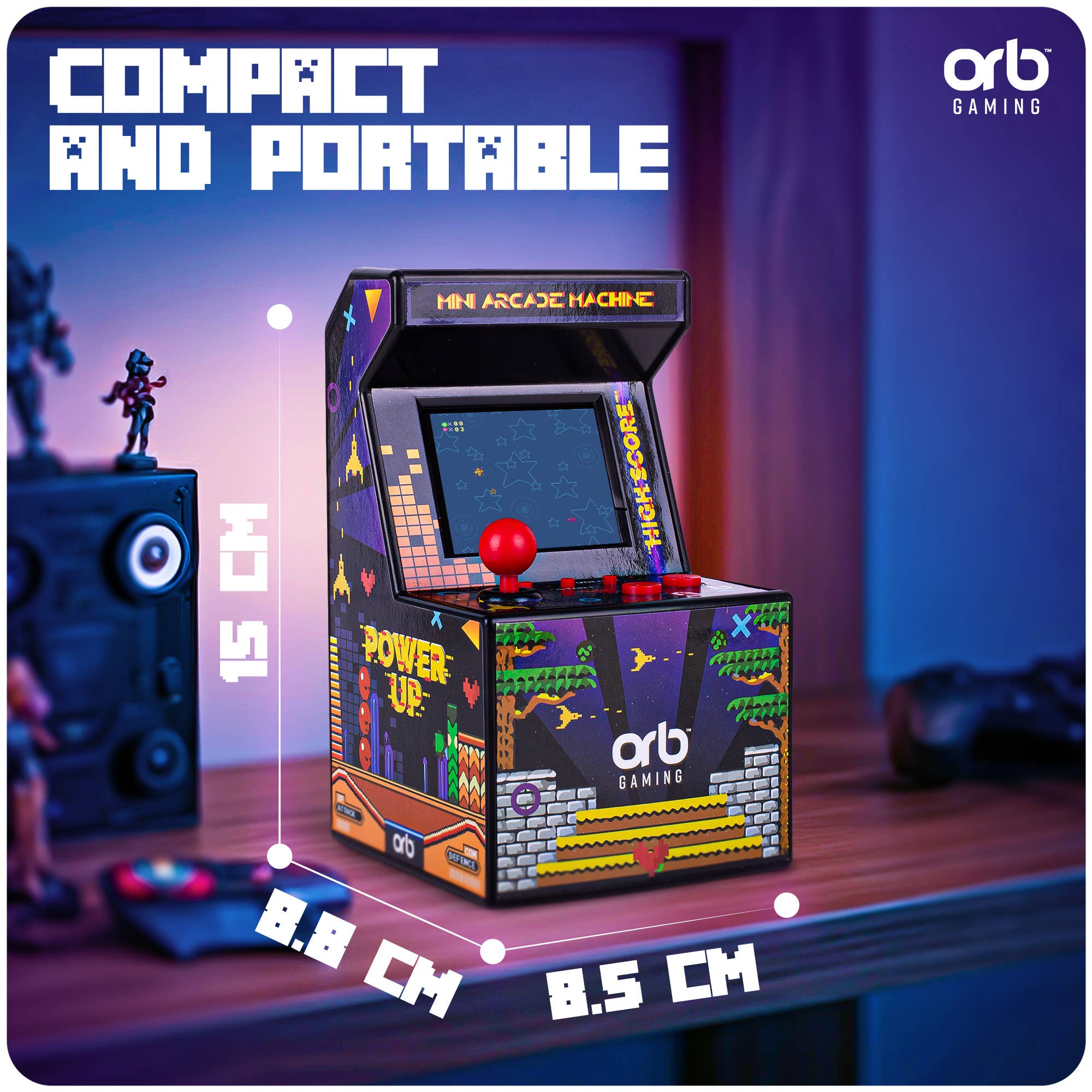 Thumbs Up! – wholesale Electronic toy – Child & baby – Orb - Retro Mini Arcade Machine (300 Games)3