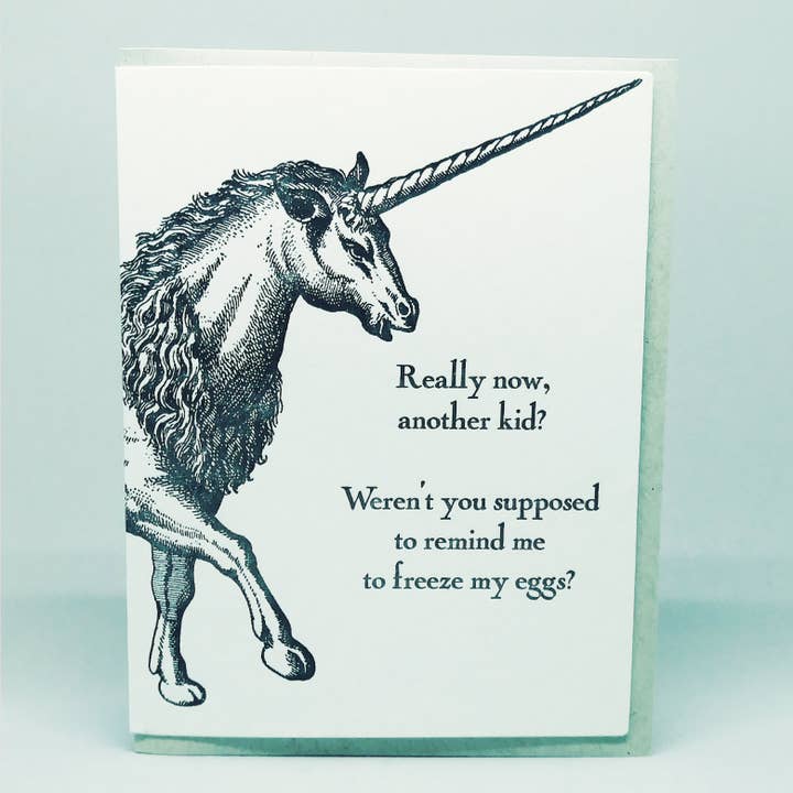 Licorne - Congèle mes ovules pour la vente par Big Wheel Press