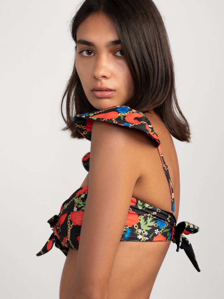 Top Venere Luxe Poppies por atacado de Flavia Valentini