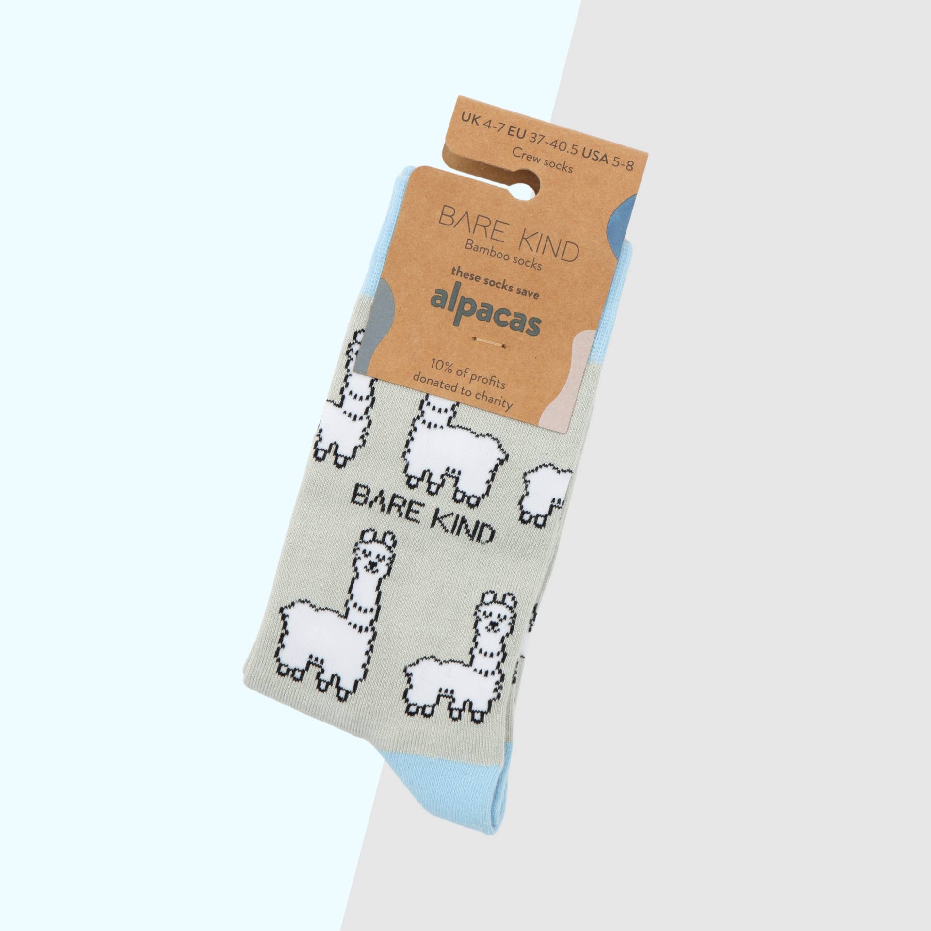 Bare Kind Socks – wholesale Socks – Unisex – Alpaca Socks | Bamboo Socks | Grey Socks1