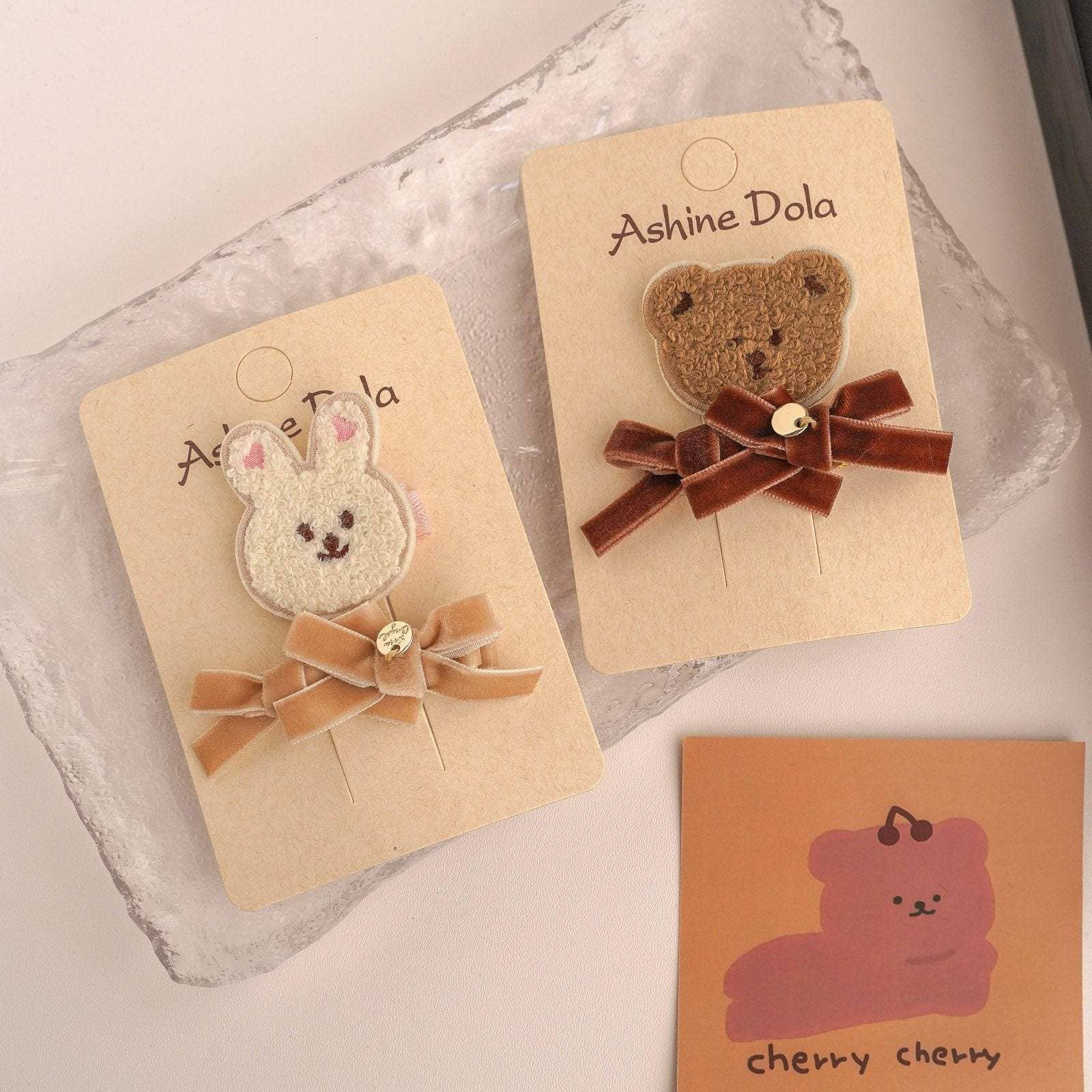 KiddieKickz - Vente Pince à cheveux – enfant - Pince à cheveux en peluche pour enfants2