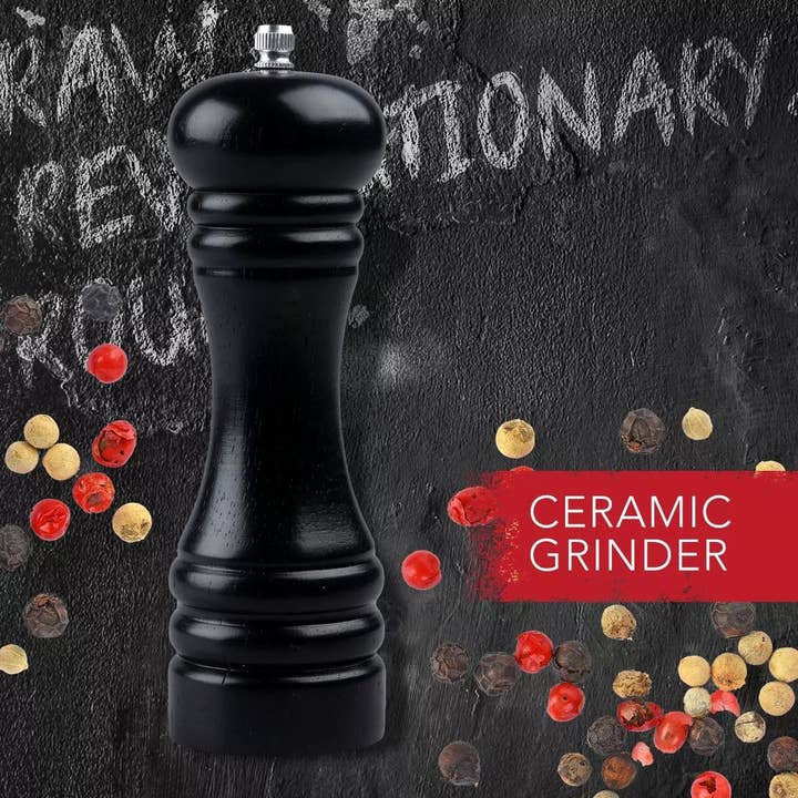 FM Professional - Wholesale Pepper Mill - FM Professional Divers 18 cm Black Manual Pepper Mill3